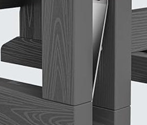 Aoxun Adirondack Outdoor Rocking Chair, HDPE Wood-Like Patio Rocking Chairs with Wide Seat, Porch Glider Chair for Outside, Garden, Lawn