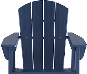 Aoxun Adirondack Outdoor Rocking Chair, HDPE Wood-Like Patio Rocking Chairs with Wide Seat, Porch Glider Chair for Outside, Garden, Lawn