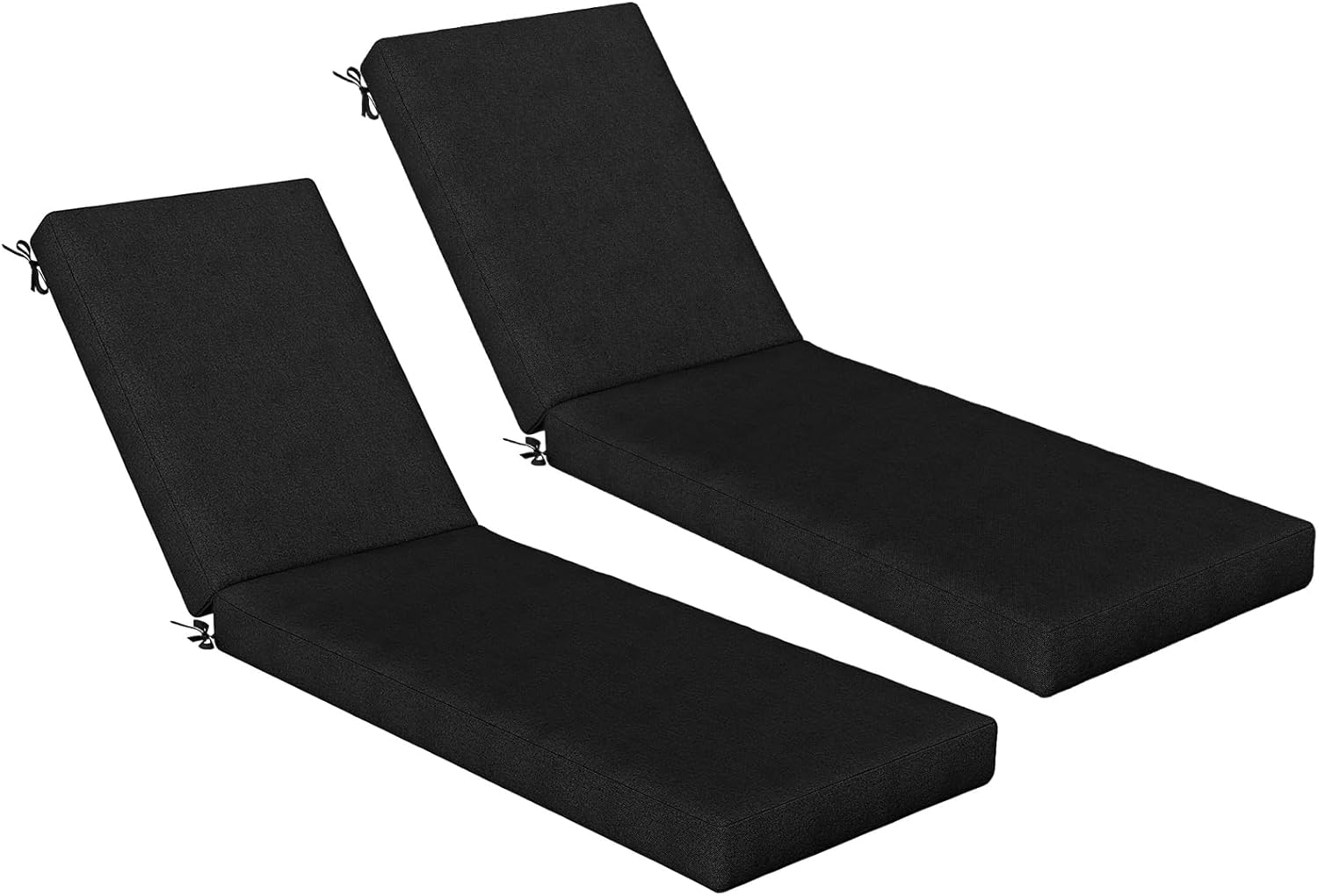 Aoxun Outdoor Chaise Lounge Cushion, Waterproof Fade Resistant Patio Lounge Chair Replacement Cushion with Removable Cover & 4 Ties, Non-Slip Pool Lounge Pad for Lawn Garden, 72x21x3.5 Inch