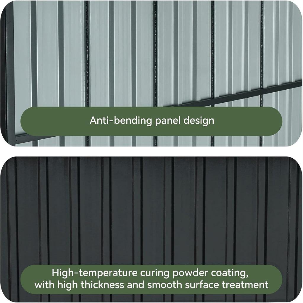 Aoxun 6x6FT Outdoor Shed Grill Shed - Grill Gazebo for BBQ, Outdoor Gazebo for Pets Pergolas and Gazebos Clearance, Metal Awnings for Patio and Decks