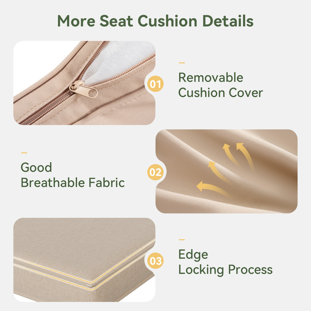 Breezestival Replacement Cushions for Outdoor Furniture, 7-Piece Outdoor Cushions for Patio Furniture, Deep Seat, Waterproof & Fade Resistant Couch Cushion for 4-Seat Patio Conversation Sets, Grey