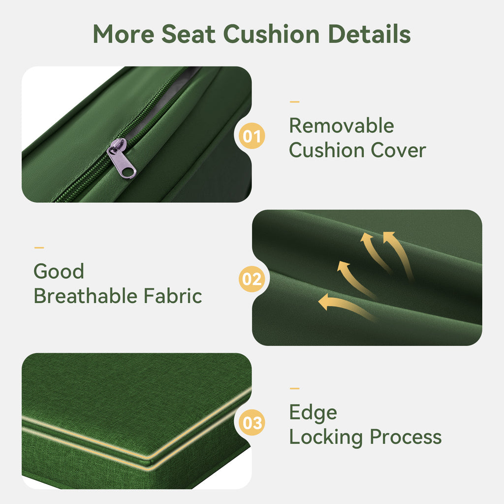 Breezestival Replacement Cushions for Outdoor Furniture, 7-Piece Outdoor Cushions for Patio Furniture, Deep Seat, Waterproof & Fade Resistant Couch Cushion for 4-Seat Patio Conversation Sets, Grey